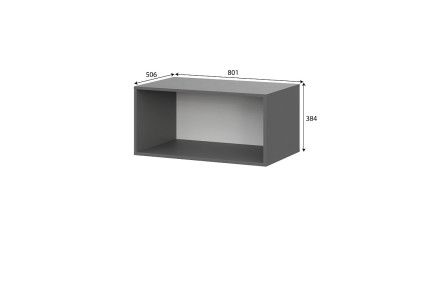 Шкаф &quot;ШК 5&quot; (800 Антресоль) графит серый 